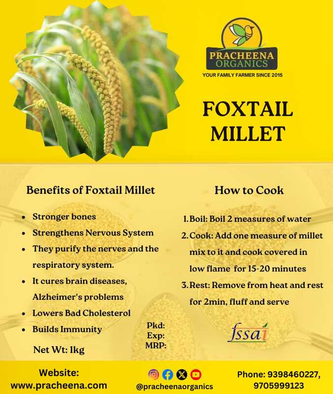 millets(foxtail millets- korralu)(500gms, 1kg) millets(foxtail millets- korralu)(500gms, 1kg)